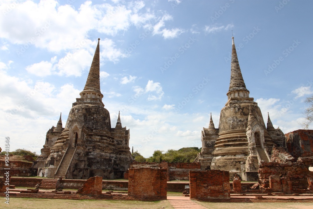 Wat Phra Si Sanphet. Ayutthaya historical park, Thailand. 