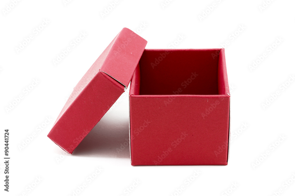 Fototapeta premium Red Gift Box with open cap