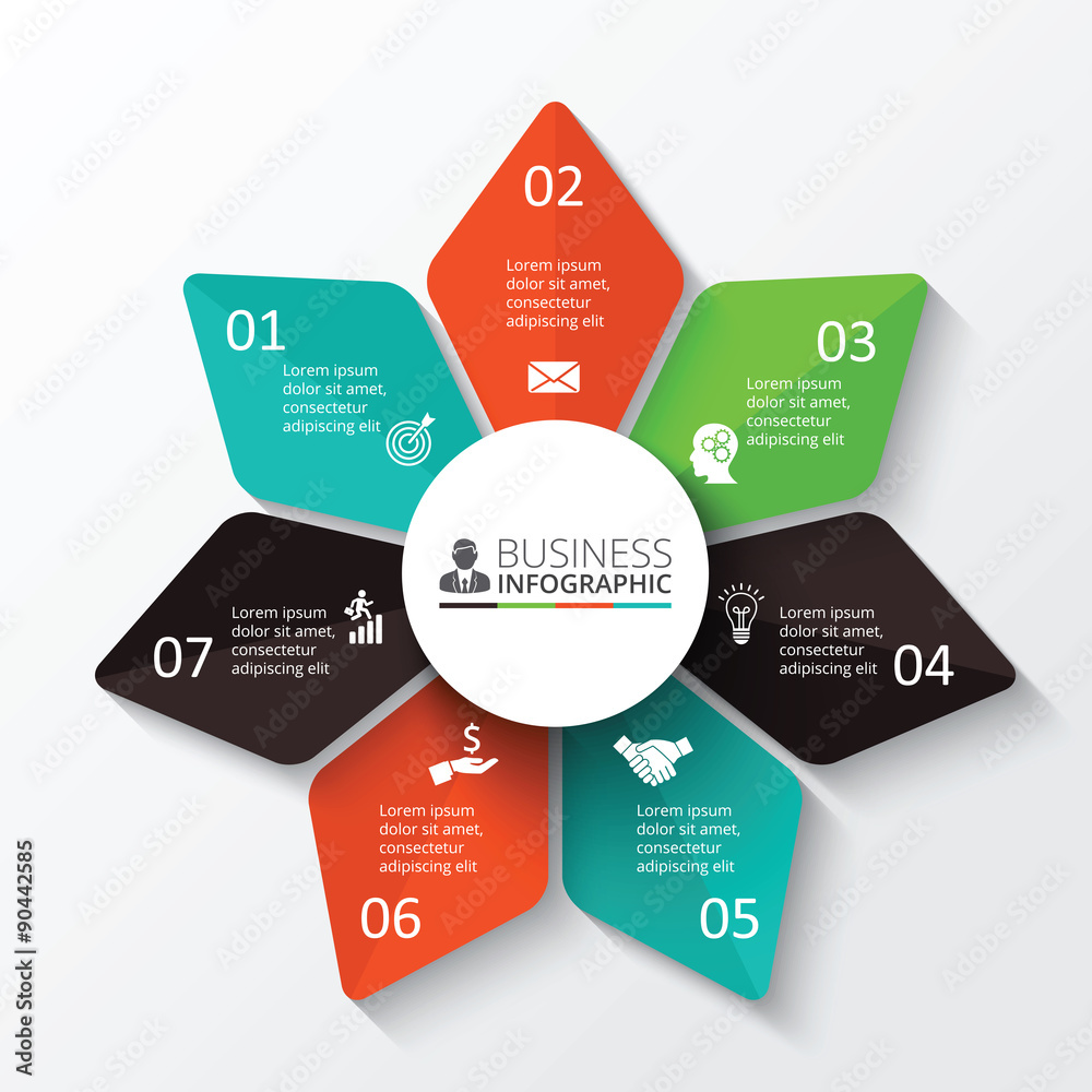 Fototapeta premium Vector star for infographic. 