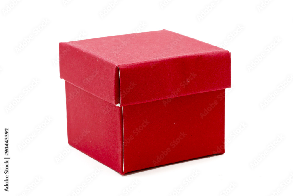 Fototapeta premium Red Gift Box with cap