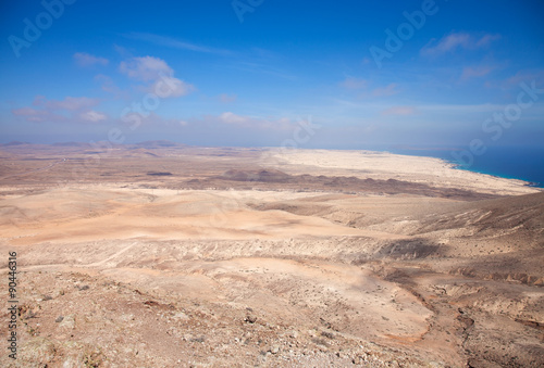 Fuerteventura, view north from Montana Roja
