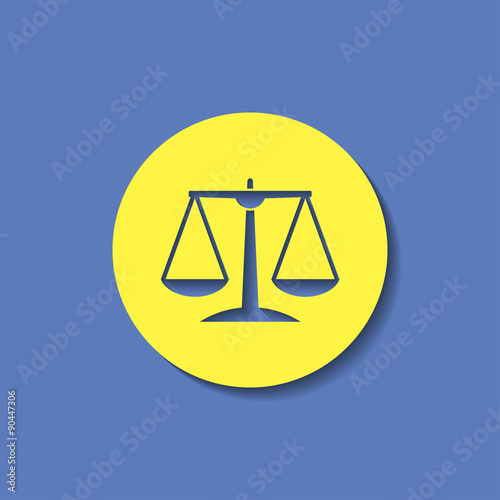 Justice scale icon