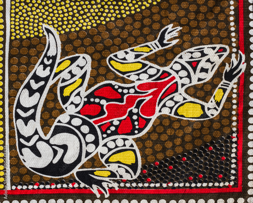 Aborigin style fabric