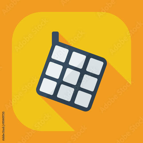 Flat modern design with shadow icons potholder