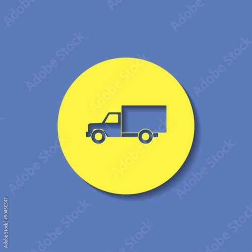 vector icon of truck