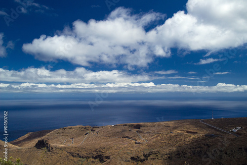 La Gomera  Canary islands  view towards south coast