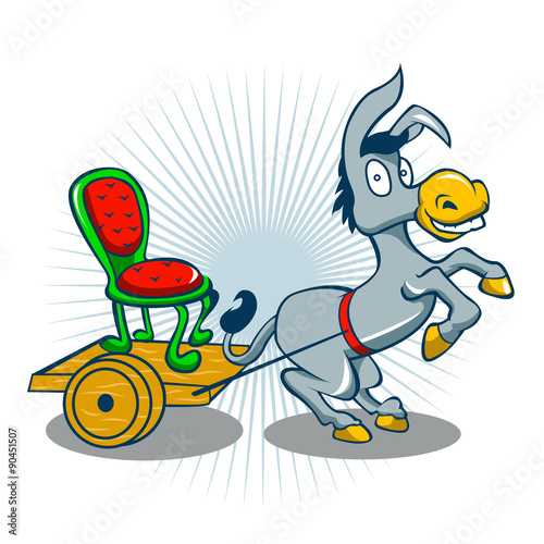 donkey with cart 