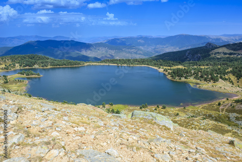 Black Lagoon of Natural Park of Neila Lagoons  Demanda mountain range Burgos  Spain 