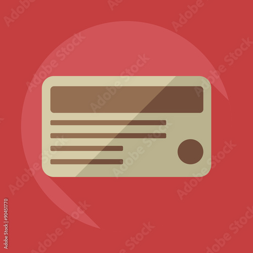 Flat concept, set modern design with shadow marketing sales
