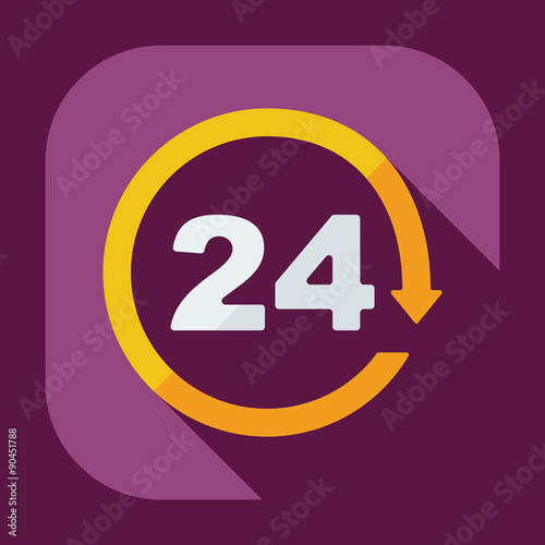Flat concept, set modern design with shadow marketing sales