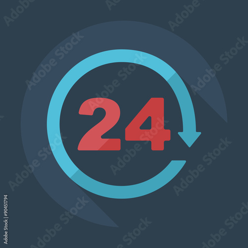 Flat concept, set modern design with shadow marketing sales