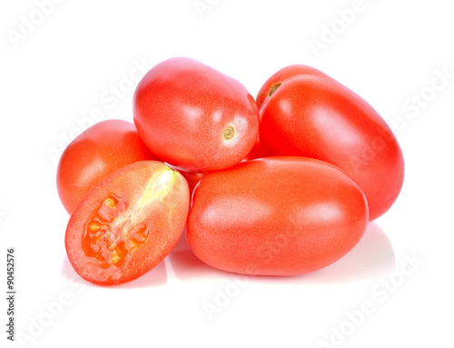 tomatoes isolated on white background.