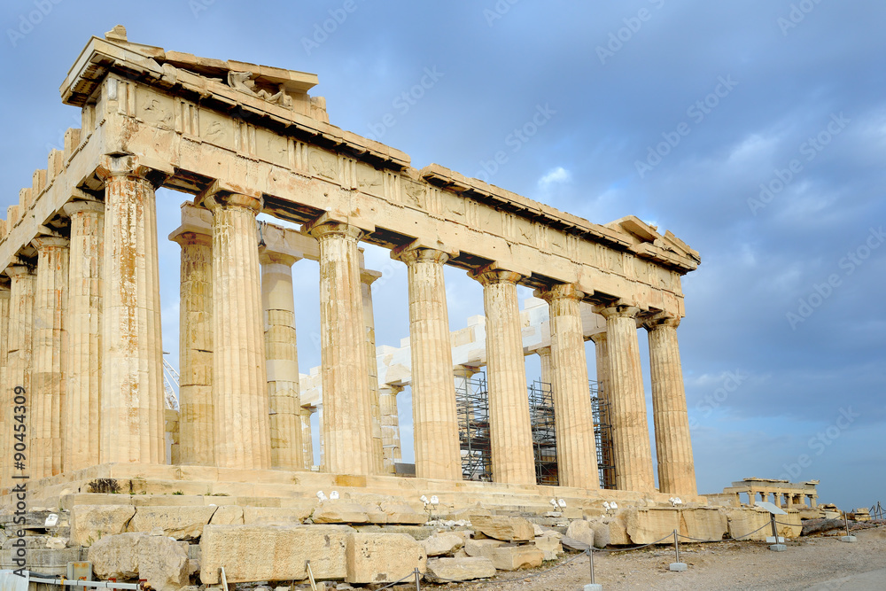 Parthenon on the Acropolis in Athens