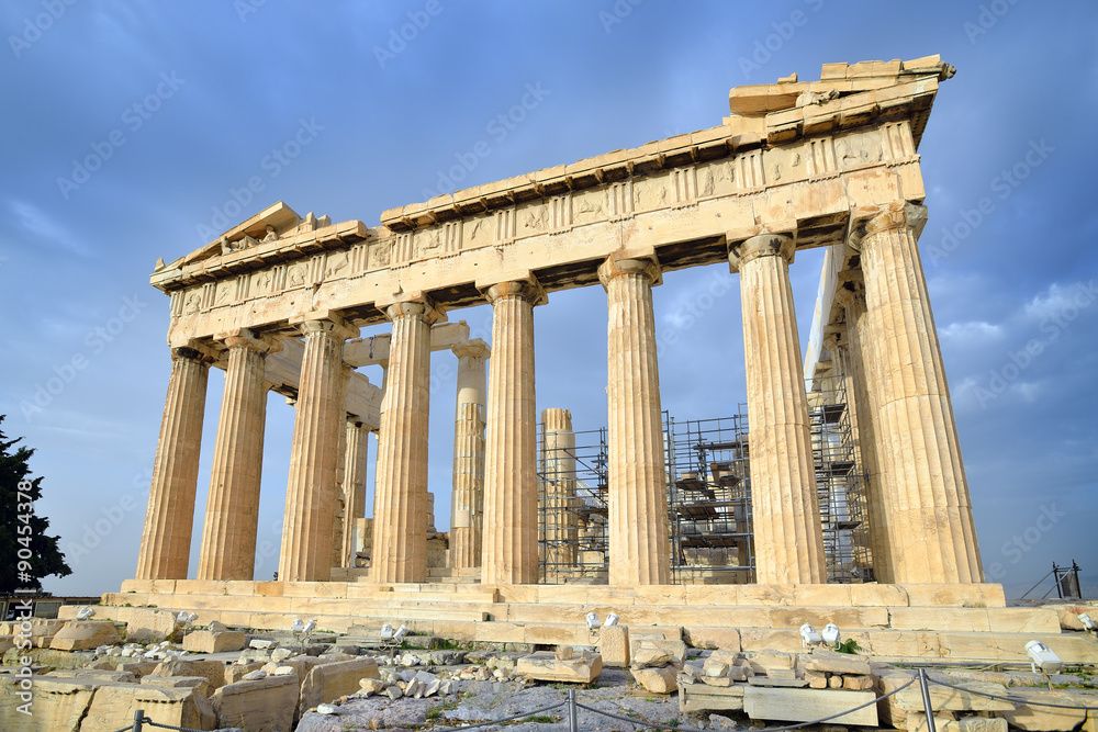 Parthenon on the Acropolis in Athens