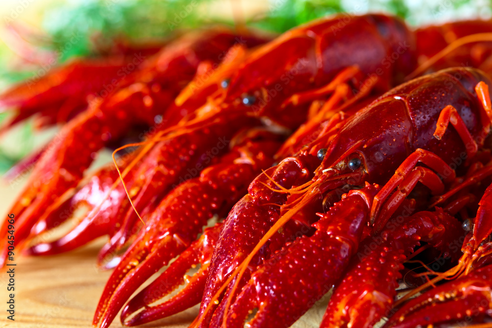 boiled crayfish