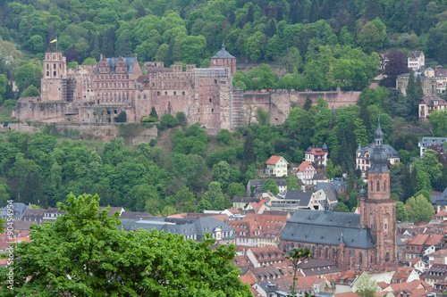 Heidelberg - Alter Brücke, Schloss, 