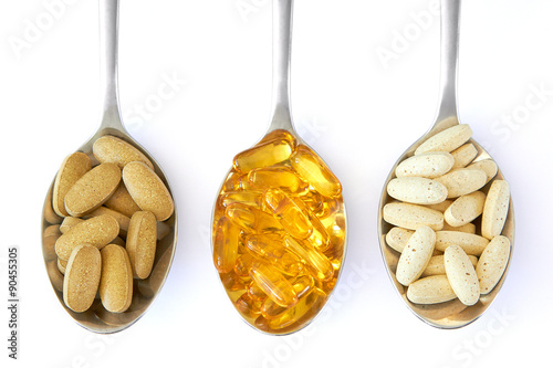 Bilde på lerret Healthy Supplements