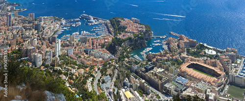 the rock the city of principaute of monaco and monte carlo photo