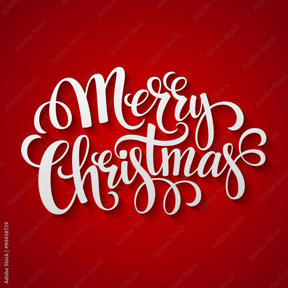 Merry Christmas Lettering design. Vector illustration Merry Christmas Lettering design. Vector illustration