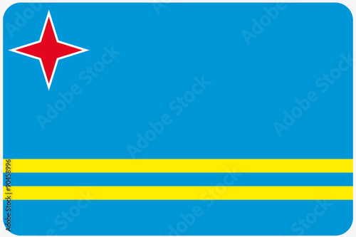 Flag Illustration with rounded corners of the country of Aruba Free Download Flag Illustration with rounded corners of the country of Aruba - GFXLoad