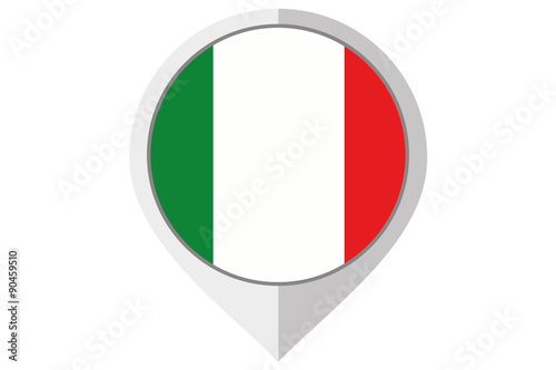 Flag Illustration inside a pointed of the country of Italy Free Download Flag Illustration inside a pointed of the country of Italy - GFXLoad
