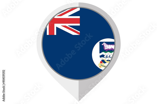 Flag Illustration inside a pointed of the country of FalklandI s Free Download Flag Illustration inside a pointed of the country of FalklandI s - GFXLoad