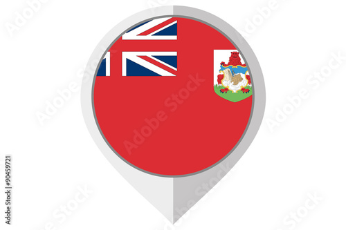 Flag Illustration inside a pointed of the country of Bermuda Free Download Flag Illustration inside a pointed of the country of Bermuda - GFXLoad
