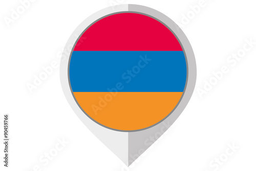 Flag Illustration inside a pointed of the country of Armenia Free Download Flag Illustration inside a pointed of the country of Armenia - GFXLoad