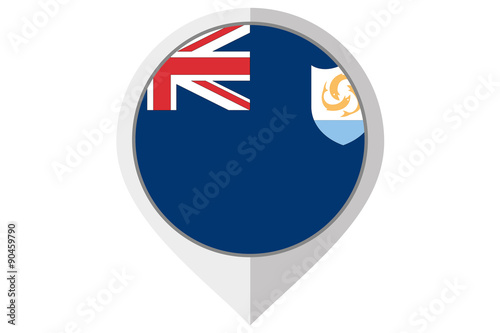 Flag Illustration inside a pointed of the country of Anguilla Free Download Flag Illustration inside a pointed of the country of Anguilla - GFXLoad