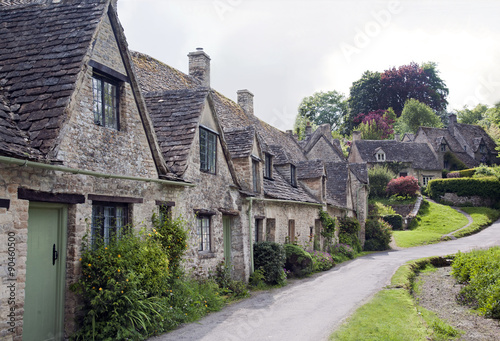 Row of Ancient Cottages in the Cotswolds #90460500