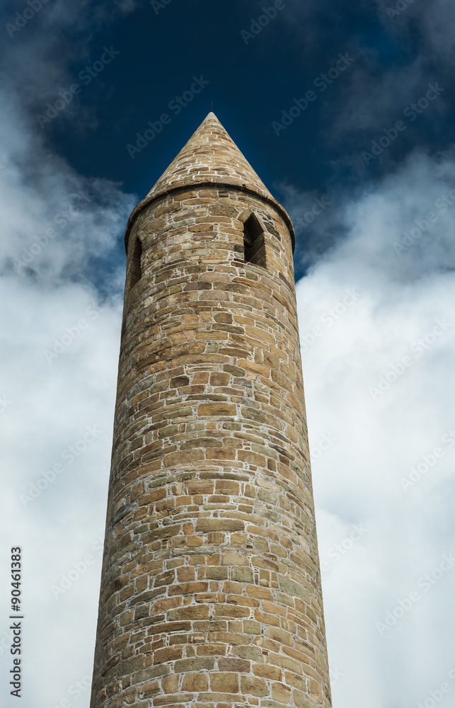close-up of Rattoo round tower in north Kerry,Ireland