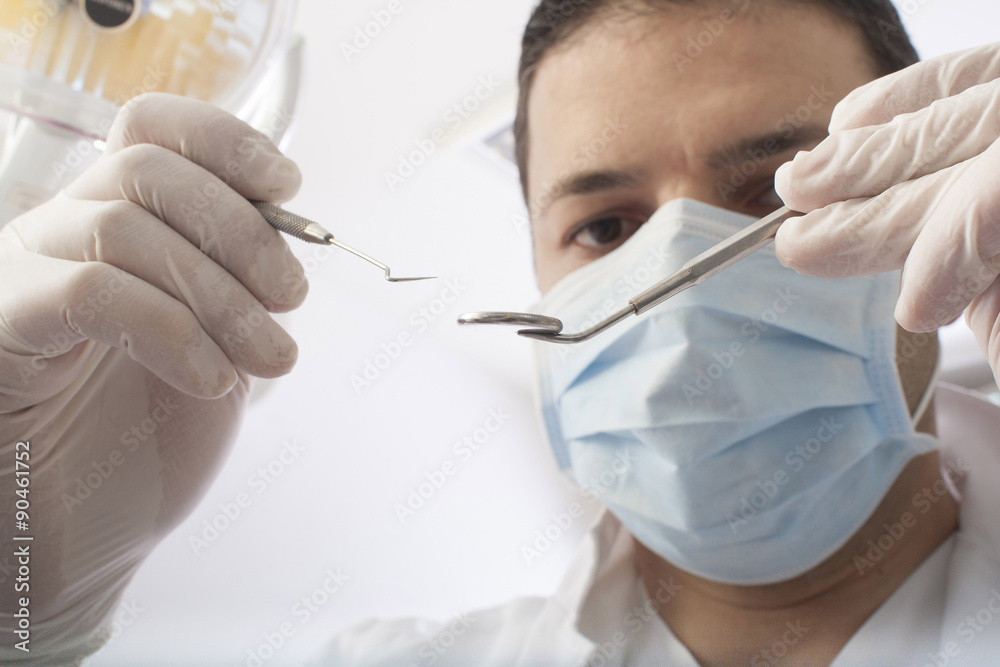 Naklejka premium dental operation