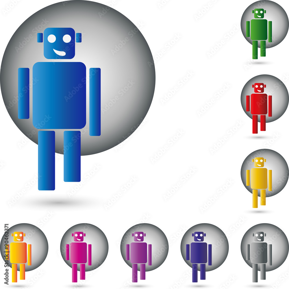 Roboter Logo, Wissenschaft, Dienstleistung