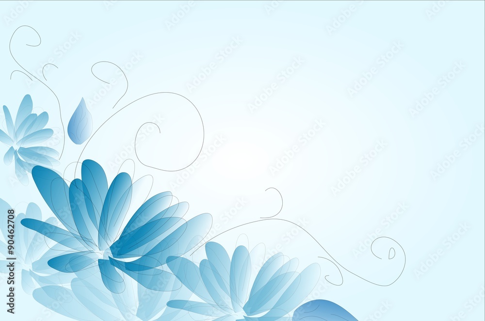 Blue flower background Blue flower background