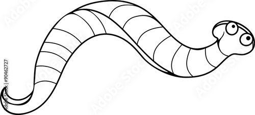 Coloring page leech