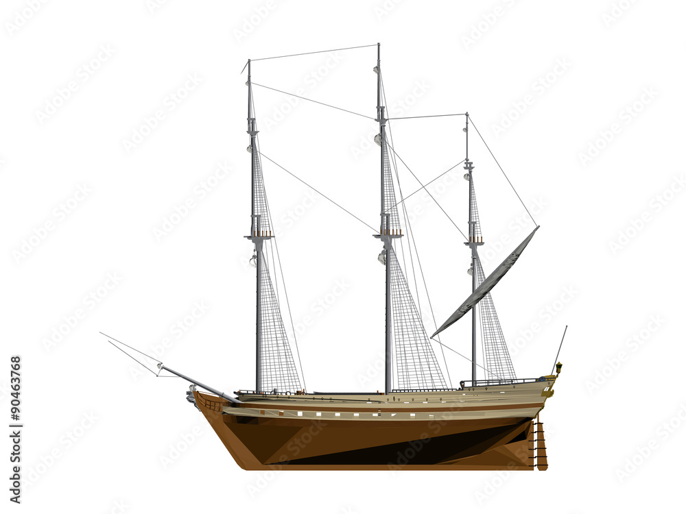 Naklejka premium Ship