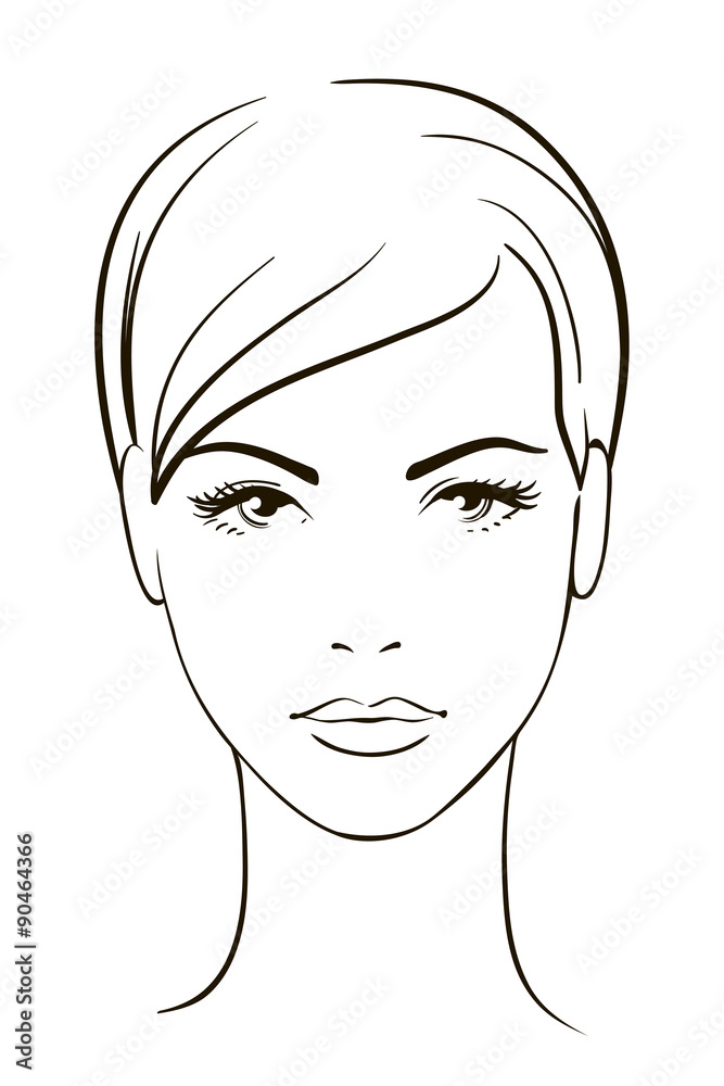 Young woman face Young woman face