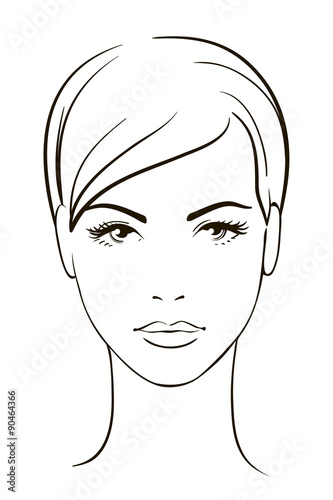 Young woman face