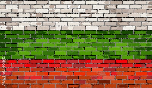 
Grunge flag of Bulgaria on a brick wall,
Bulgaria Flag on brick textured background, 
Bulgarian flags painted on brick wall,
Bulgaria flag in brick style