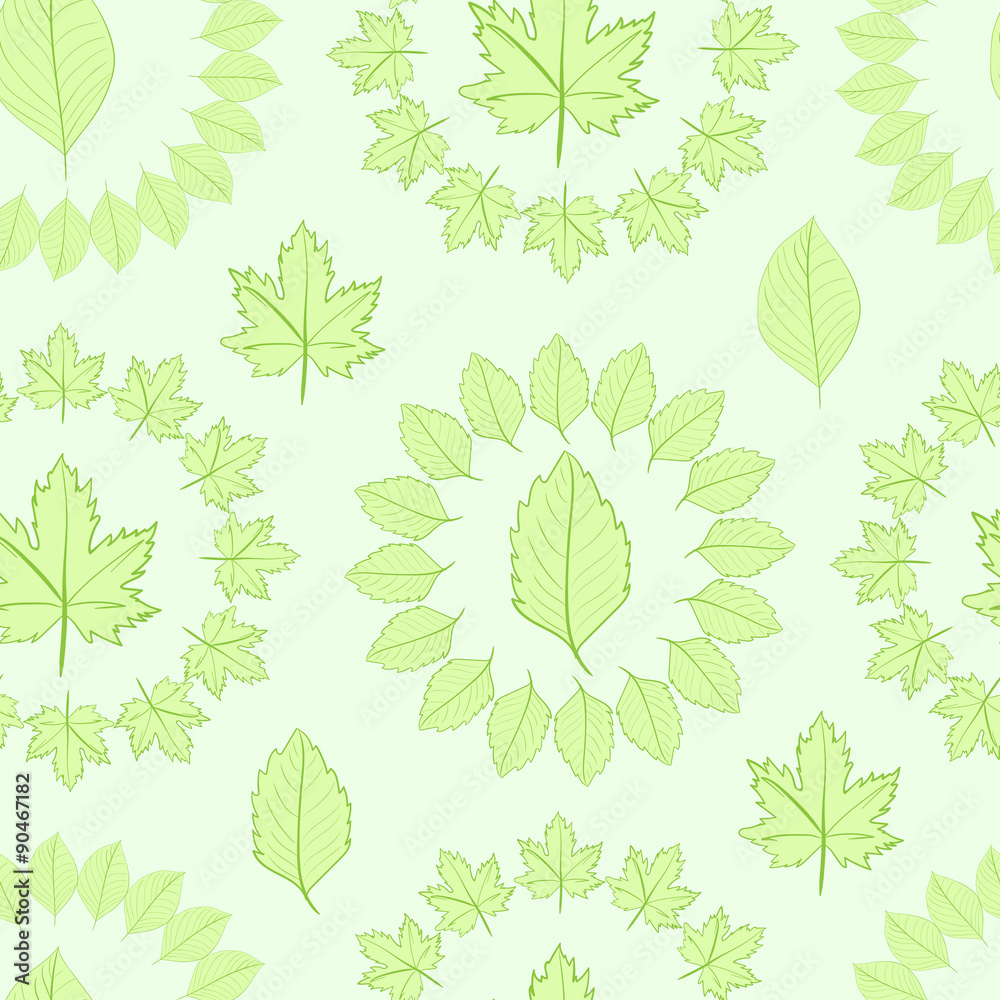 custom made wallpaper toronto digitalSeamless surrounded leaves