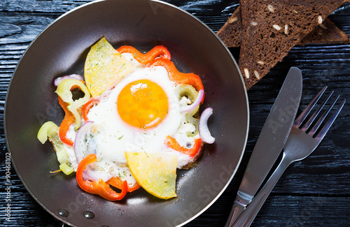 Scrambled Eggs with Vegetables