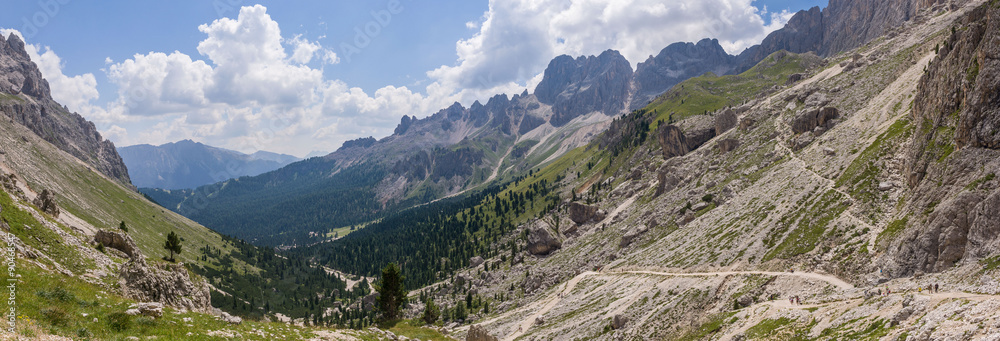 Fototapeta premium Panorama of the Rosengarten Group