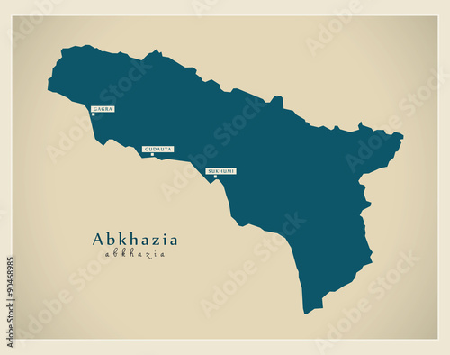 Modern Map - Abkhazia GE
