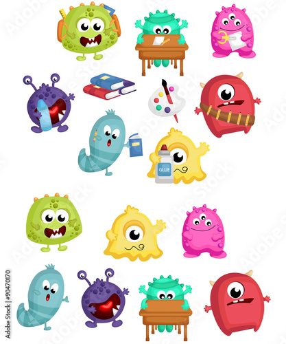 Monster School Vector Set