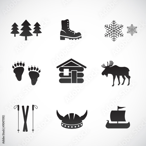 Norwegian VECTOR icon set.
