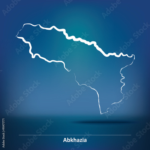 Doodle Map of Abkhazia
