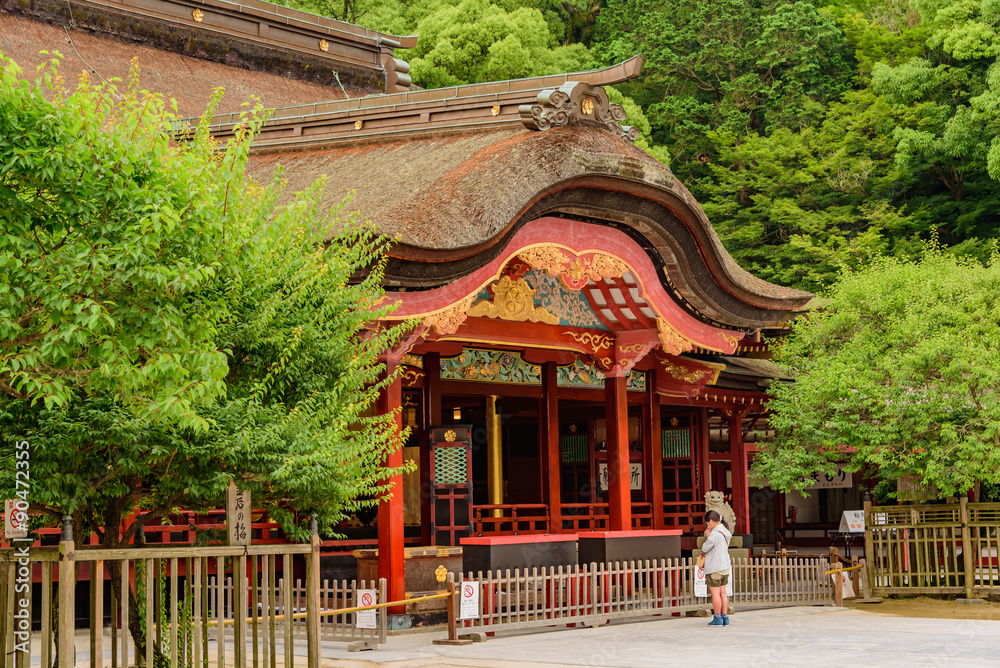 Dazaifu FUKUOKA, JAPAN -June  23. 2015:  Dazaifu shrine