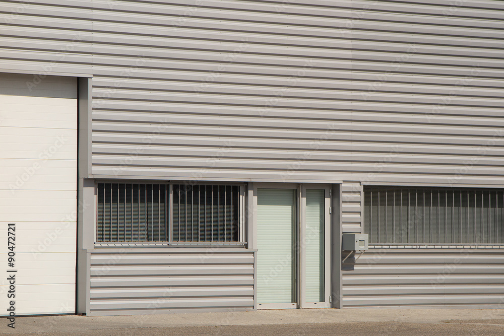 Office building with parking lot Office building with parking lot