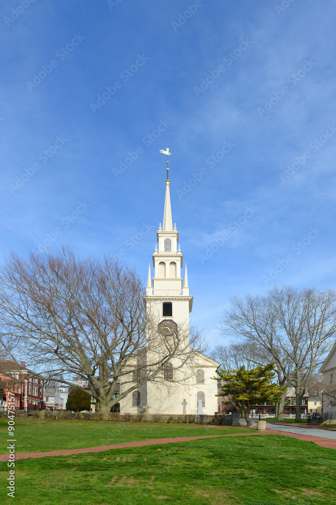 Newport Trinity Church On Queen Anne Square Is A Historic Parish Church Built In 1725 Newport Rhode Island Usa Stock Photo Adobe Stock