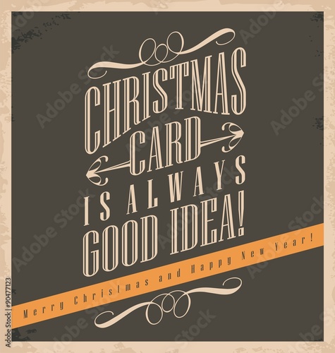 Christmas card is always good idea